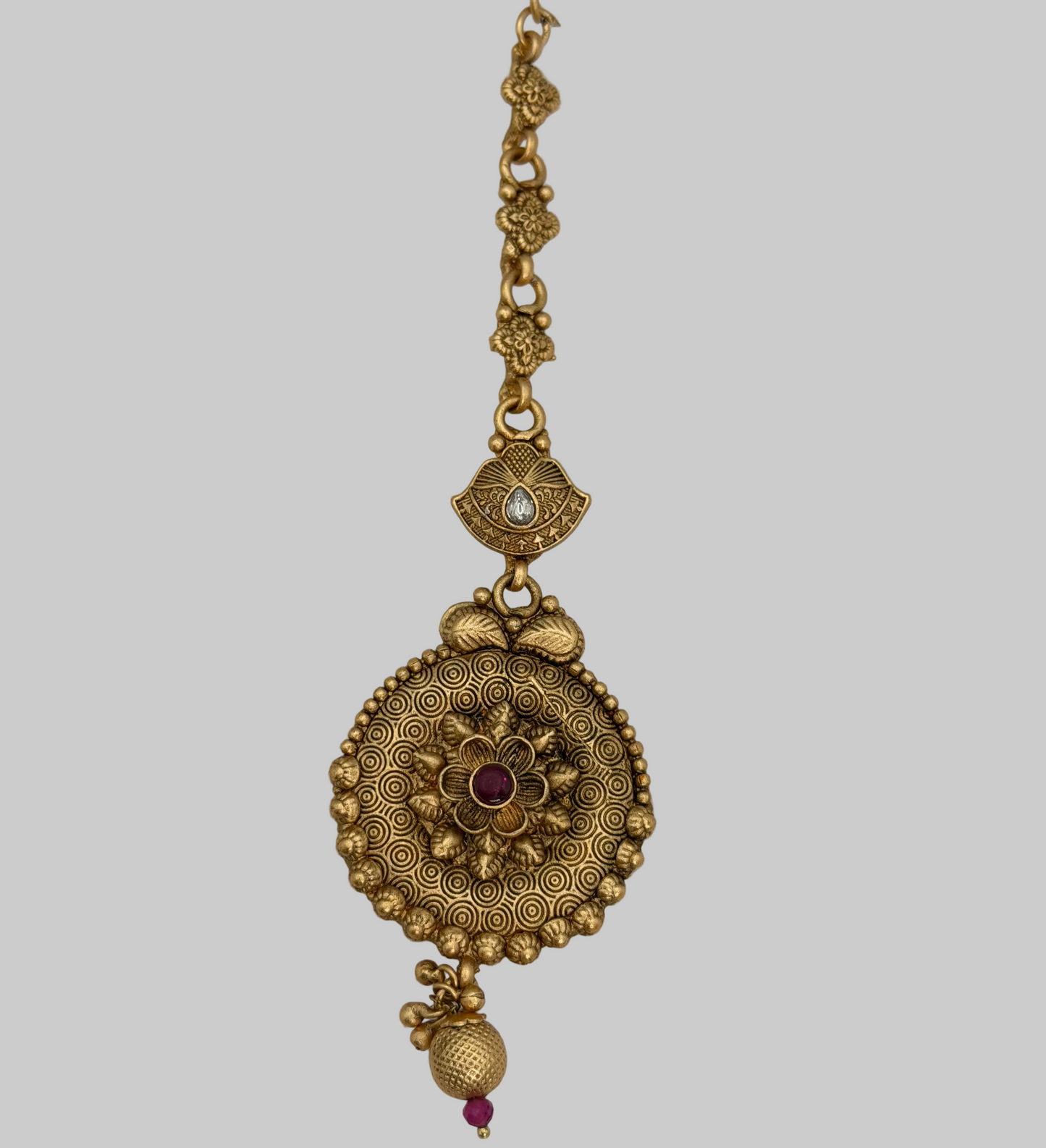 Gold plated matha tikka