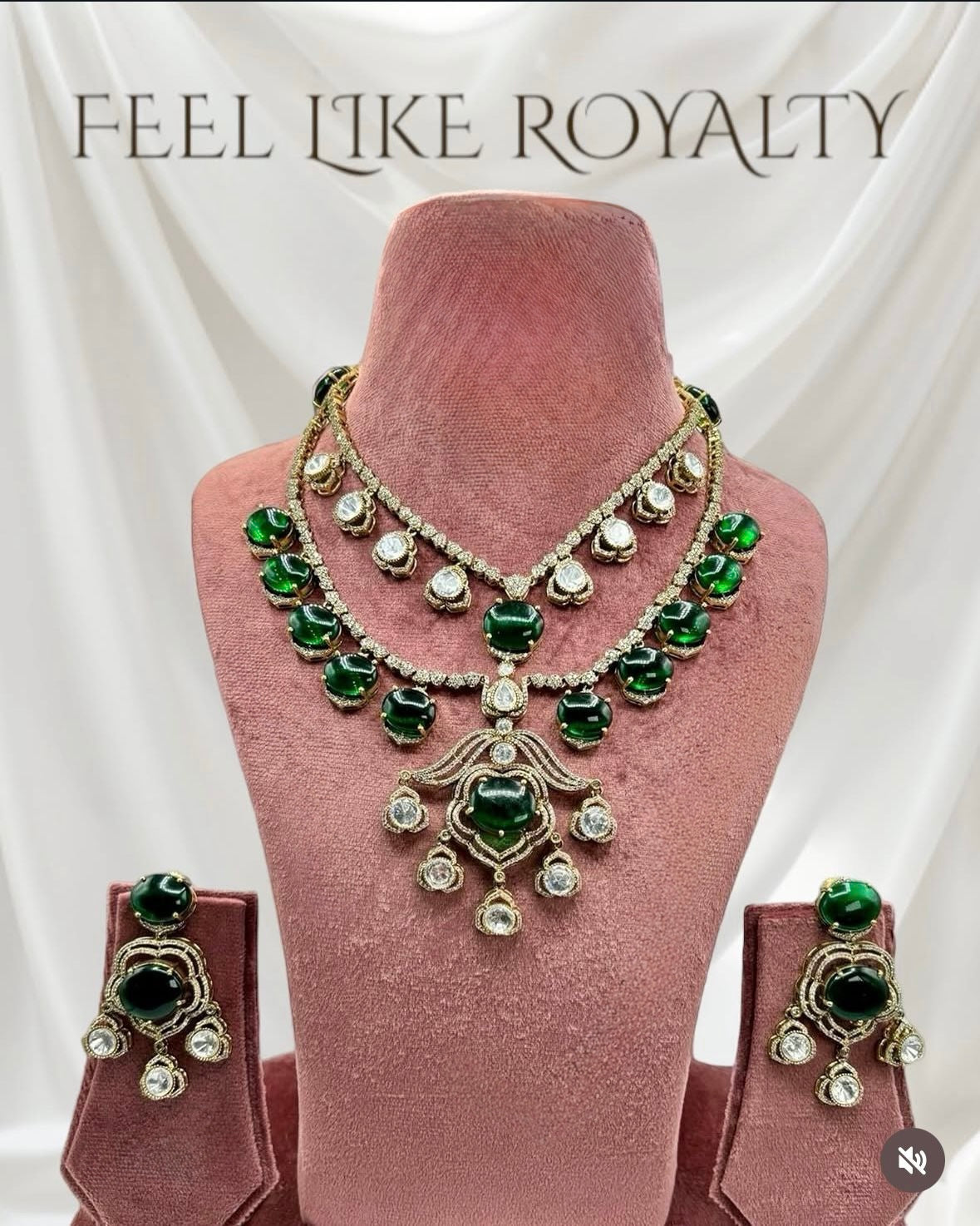 Premium quality kundan necklace set