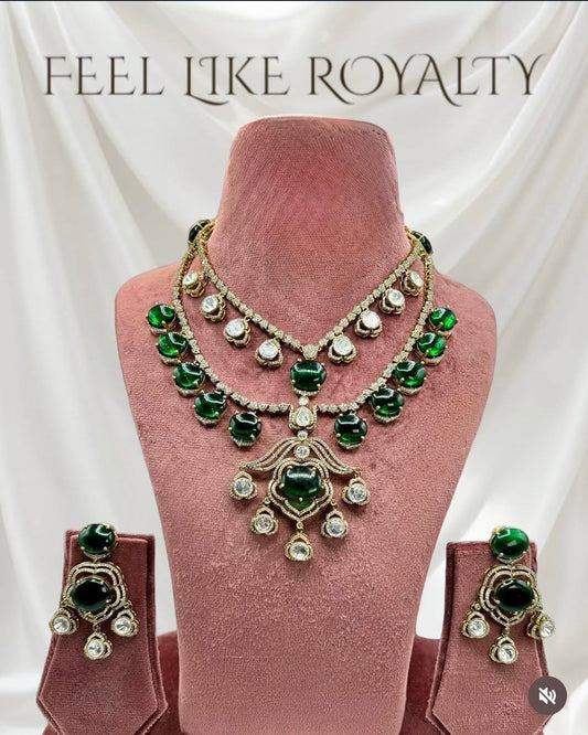Premium quality kundan necklace set