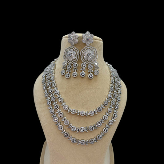 Three layer AD necklace set