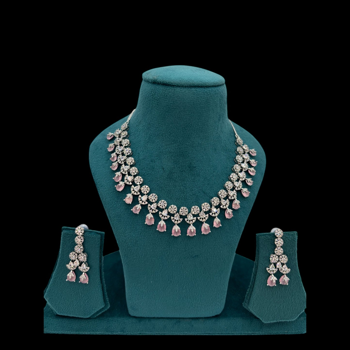 Pink AD necklace set