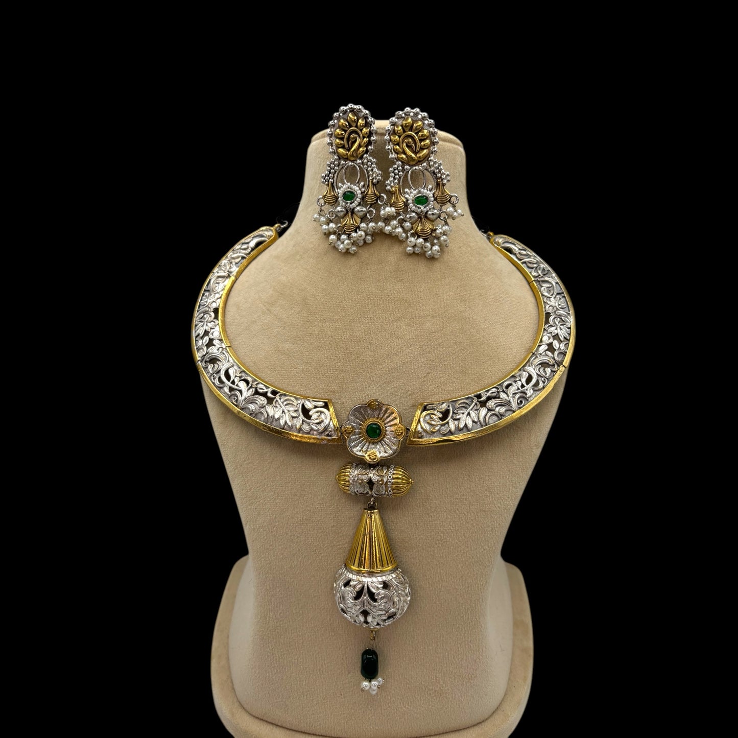Fusion hasli set/necklace set
