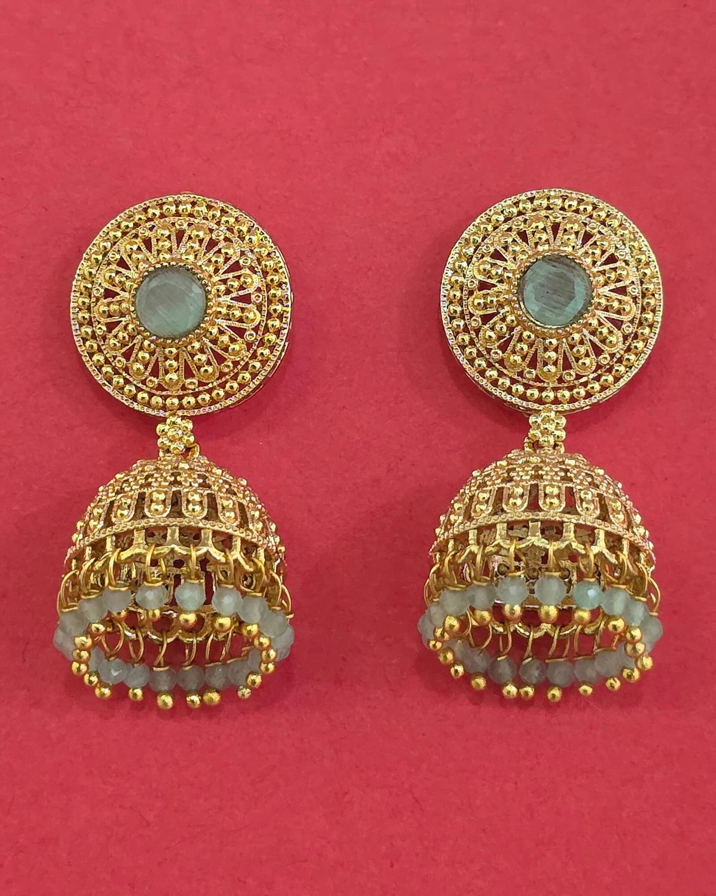 Gold plated jhumki