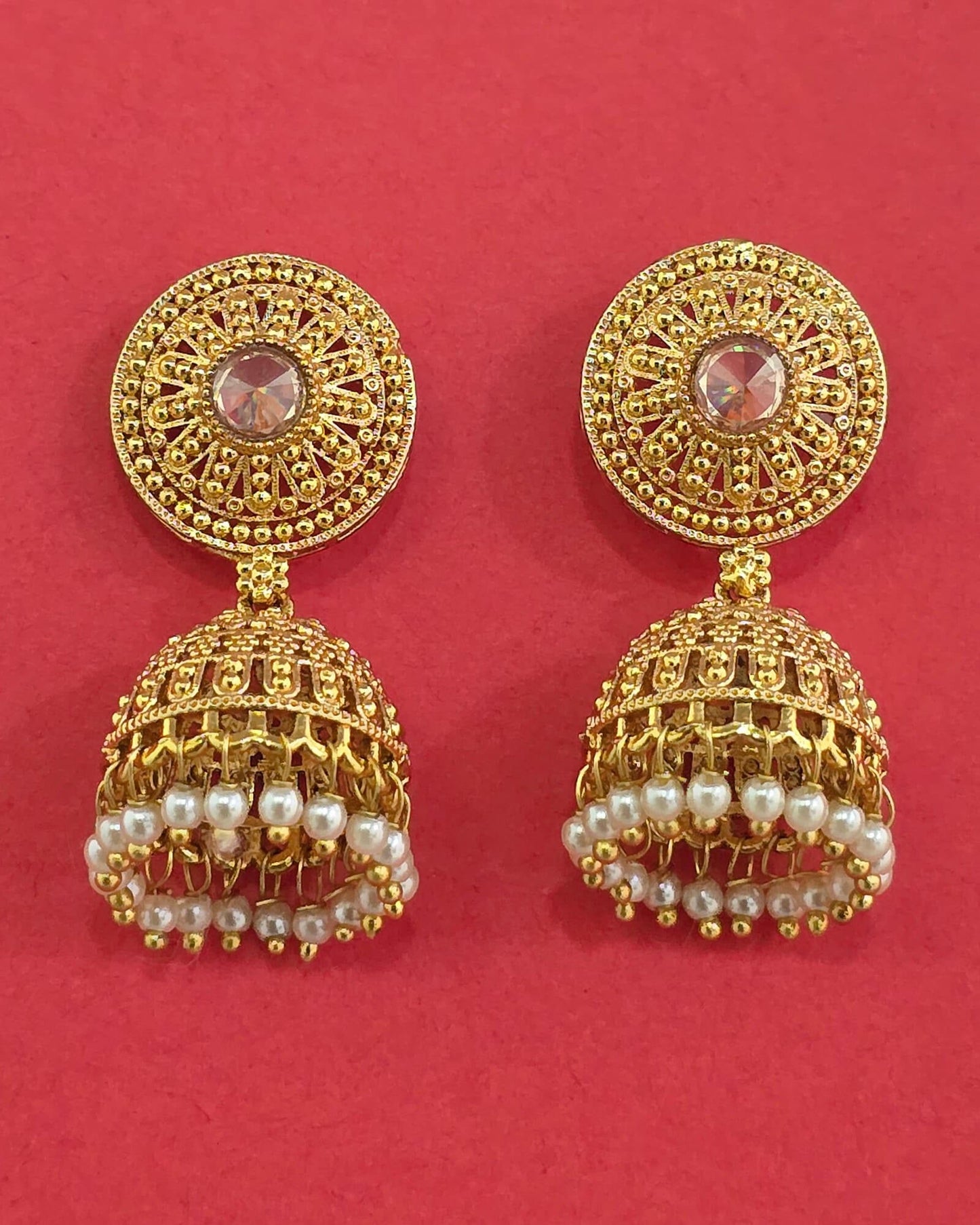 Gold plated jhumki