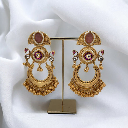 Intricate designer fusion earrings