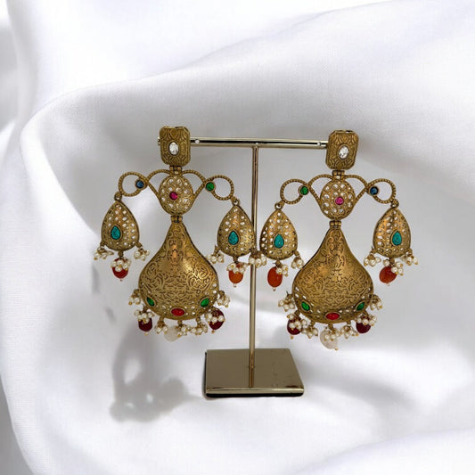 Handmade statement earrings