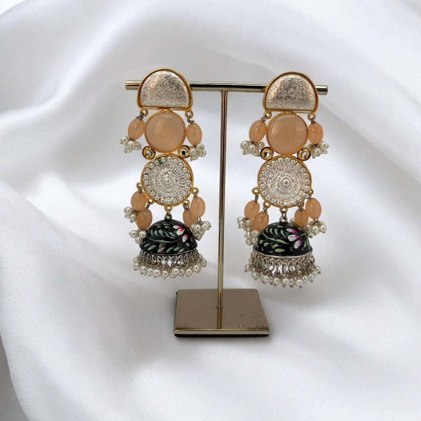 Dual tone long jhumki