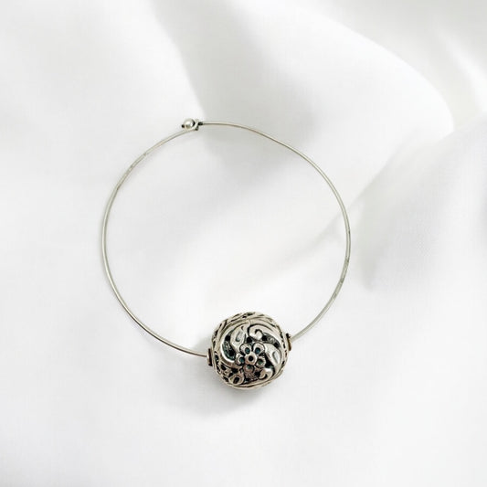 Handmade German silver oxidized hasli