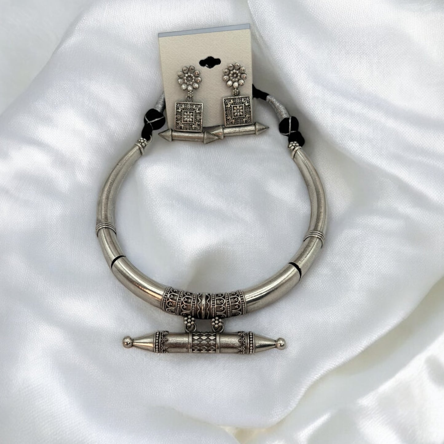 German silver hasli with earrings