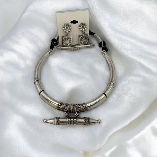 German silver hasli with earrings