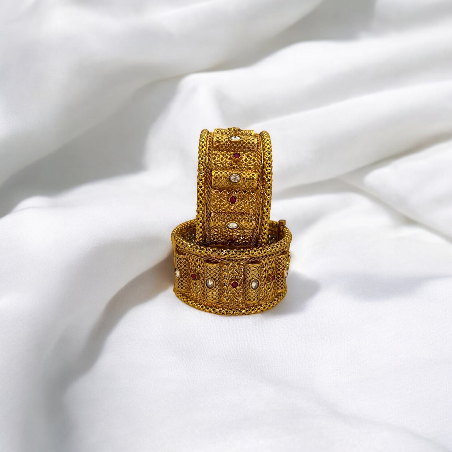 Antique gold kadas