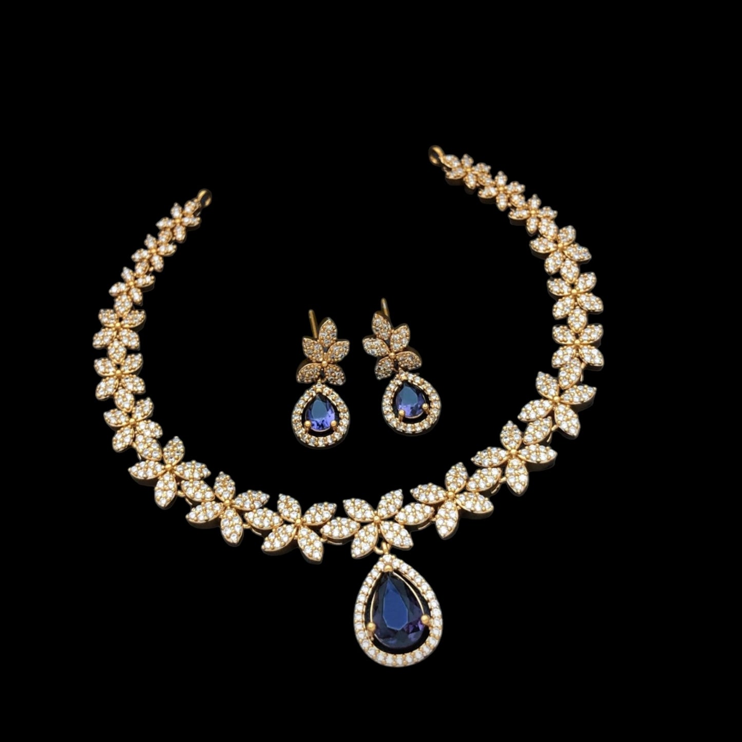 gold plated necklace set