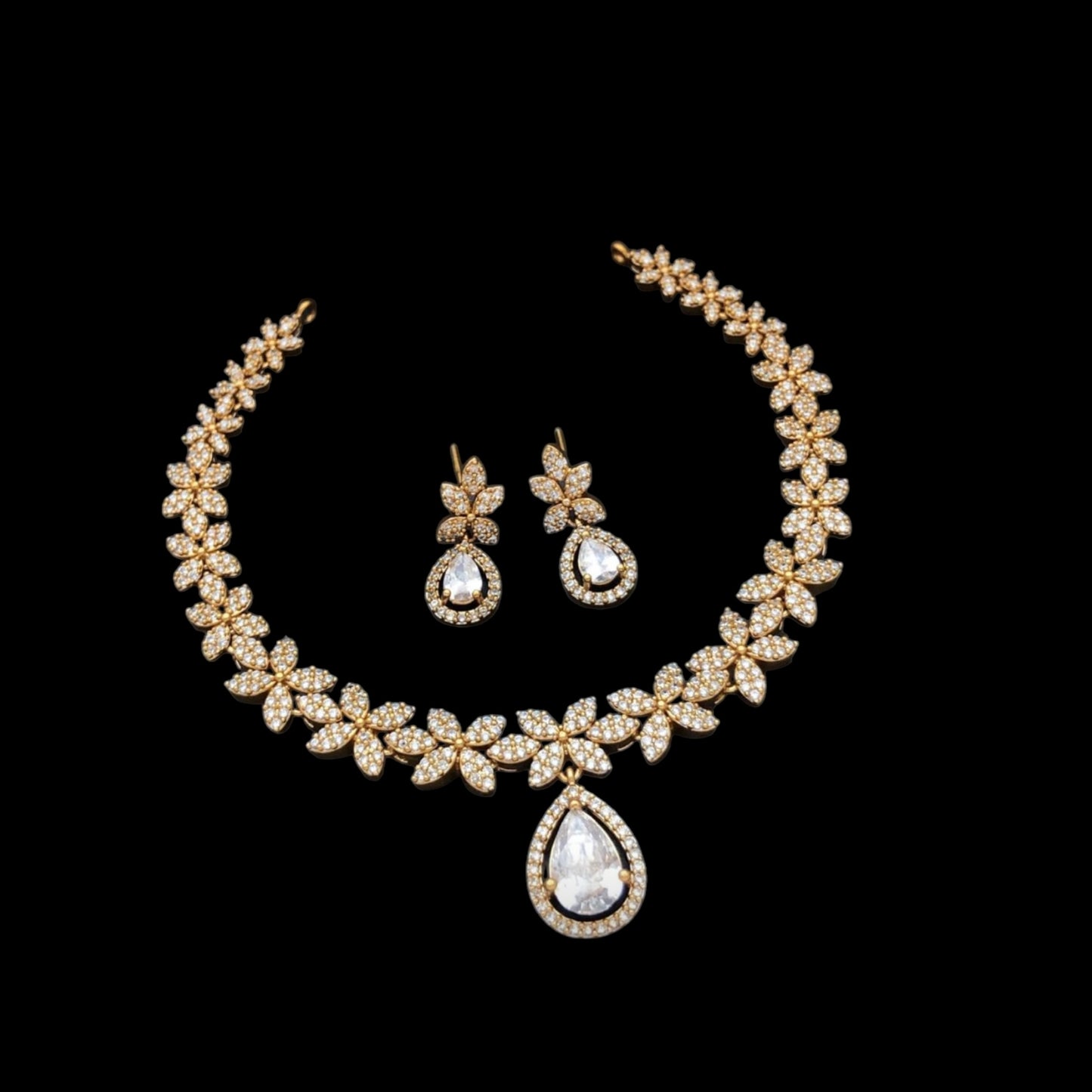 gold plated necklace set