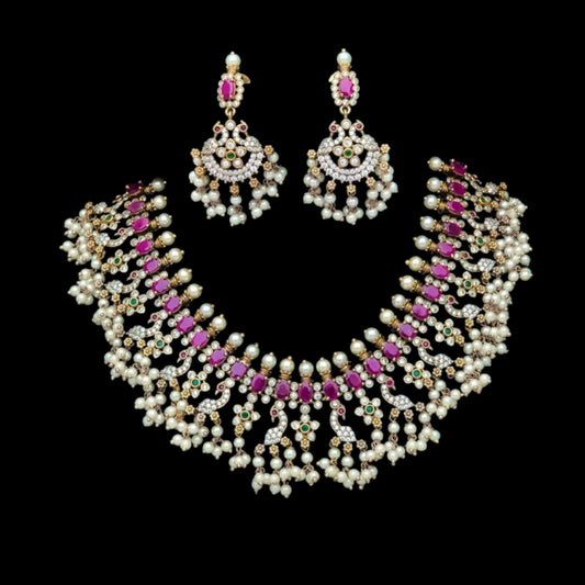 Gold plated AD necklace set