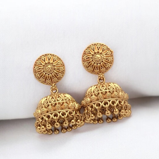 Gold plated jhumki