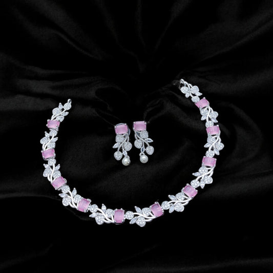 Silver AD necklace set