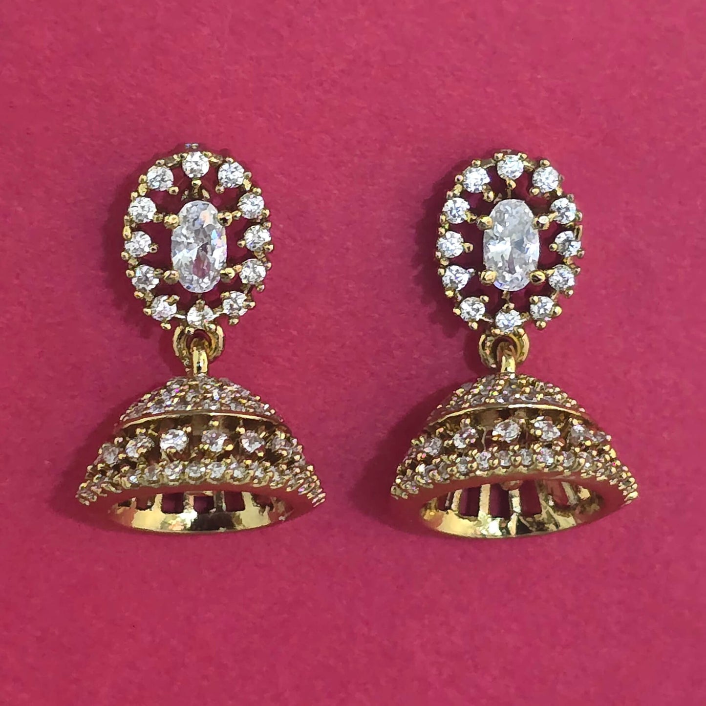 Victorian polish small jhumki
