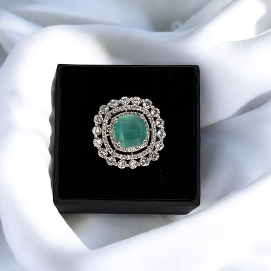 American Diamond adjustable ring