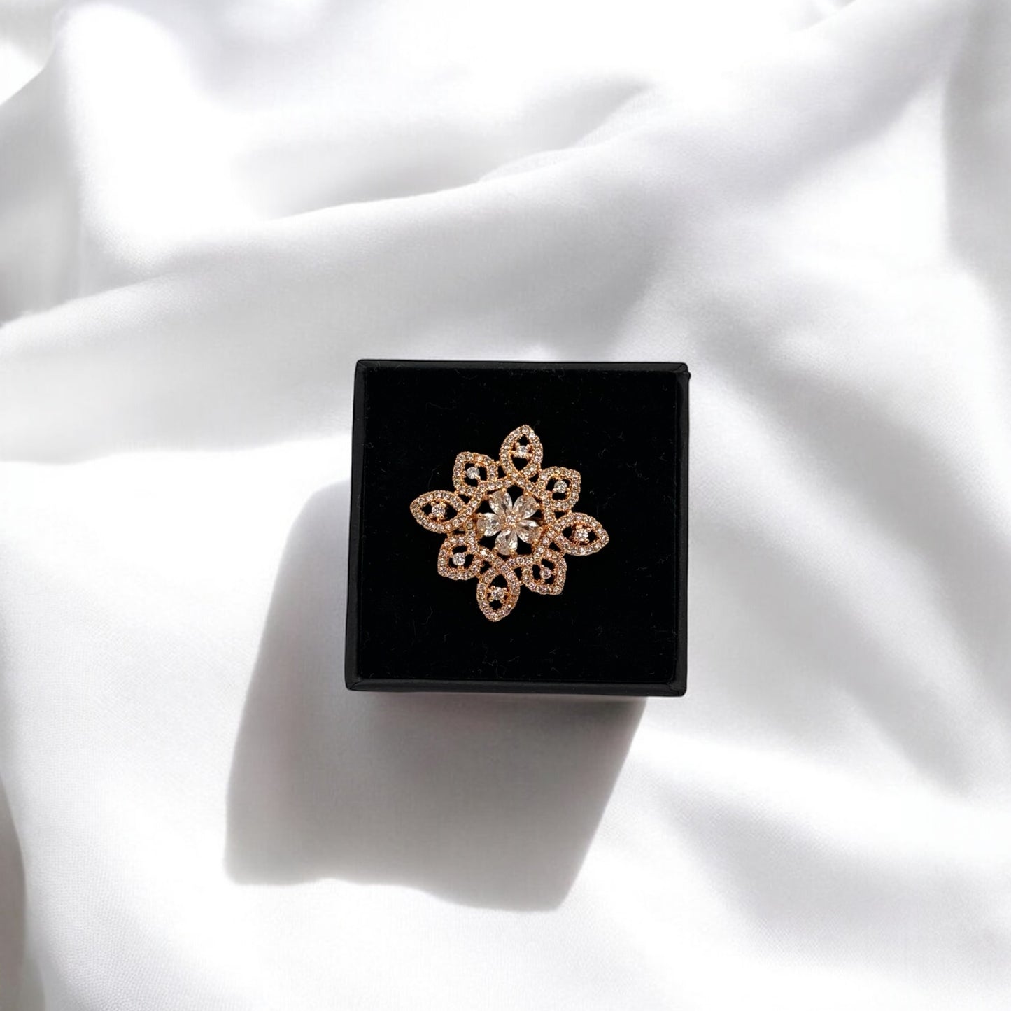 American Diamond adjustable ring