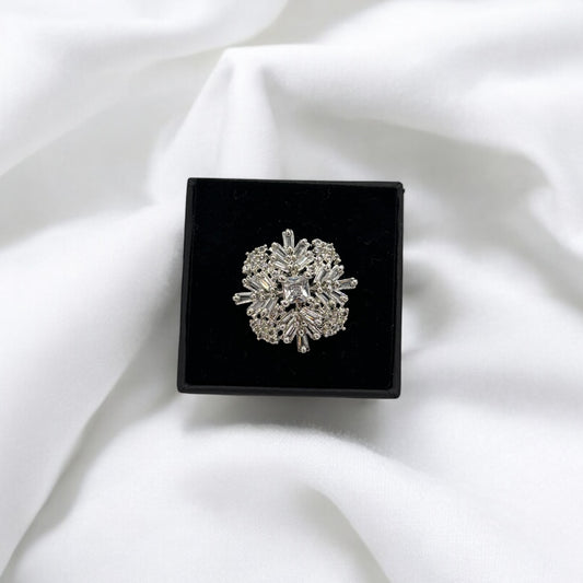American Diamond adjustable ring