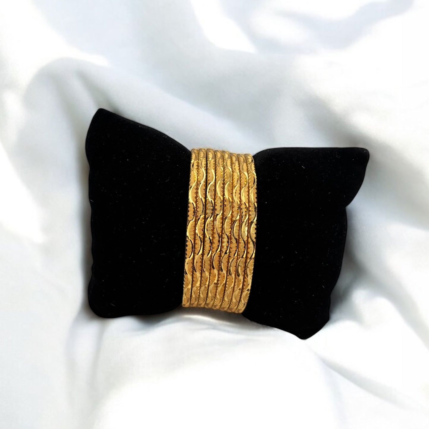 Gold plated bangles