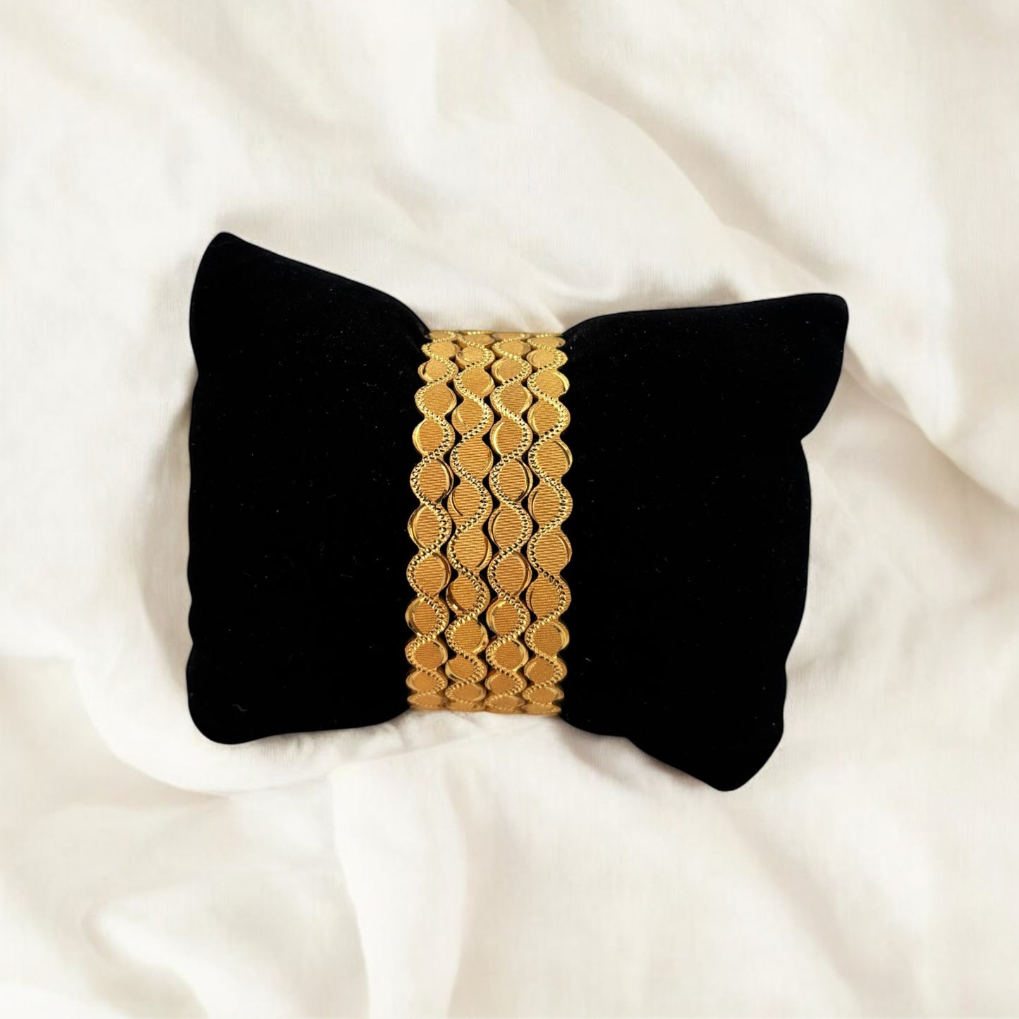 Gold plated bangles