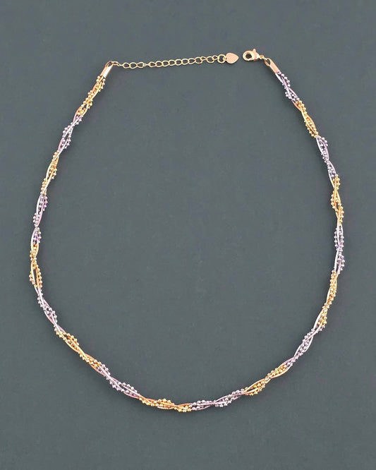 Anti tarnish 2tone chain