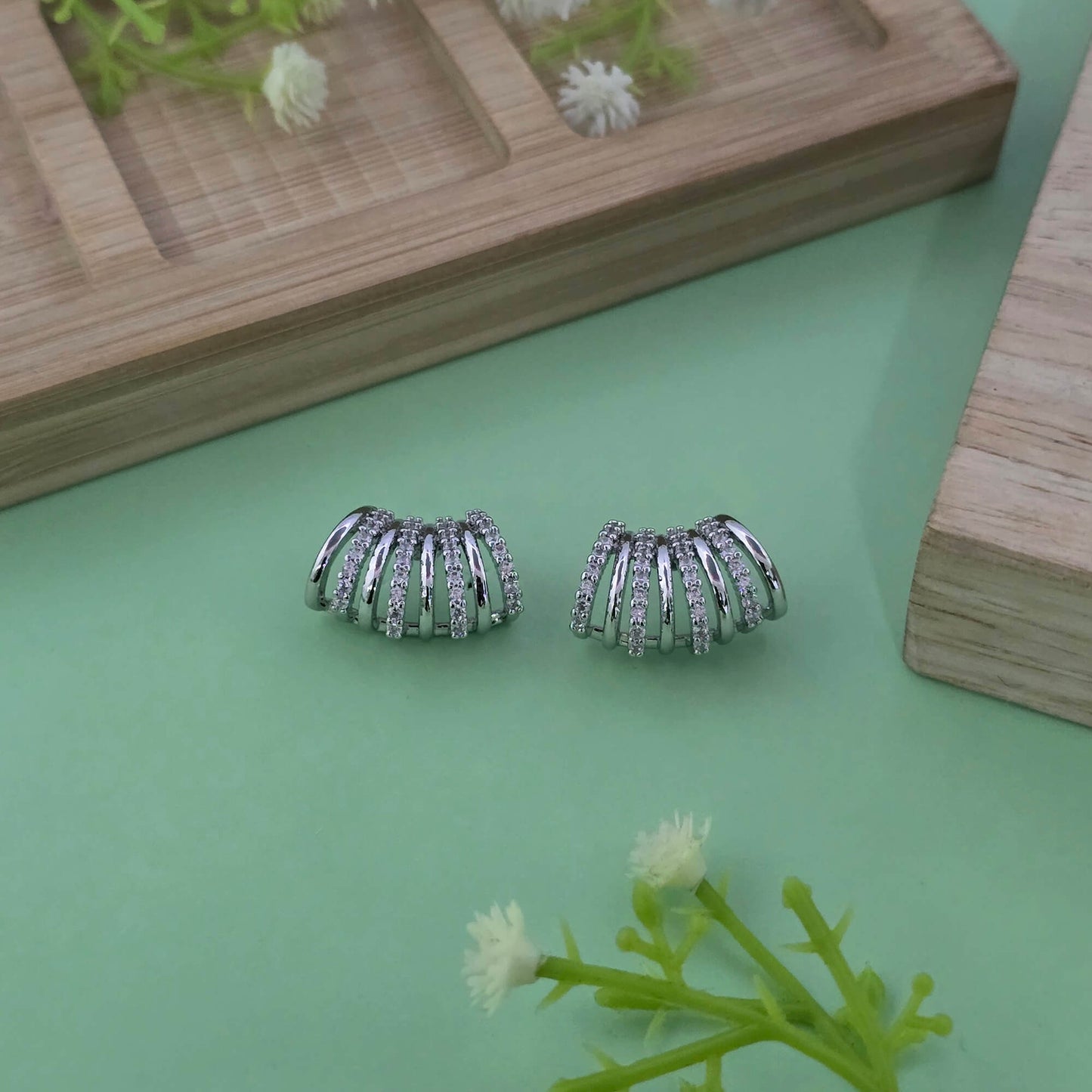 American Diamond western earrings
