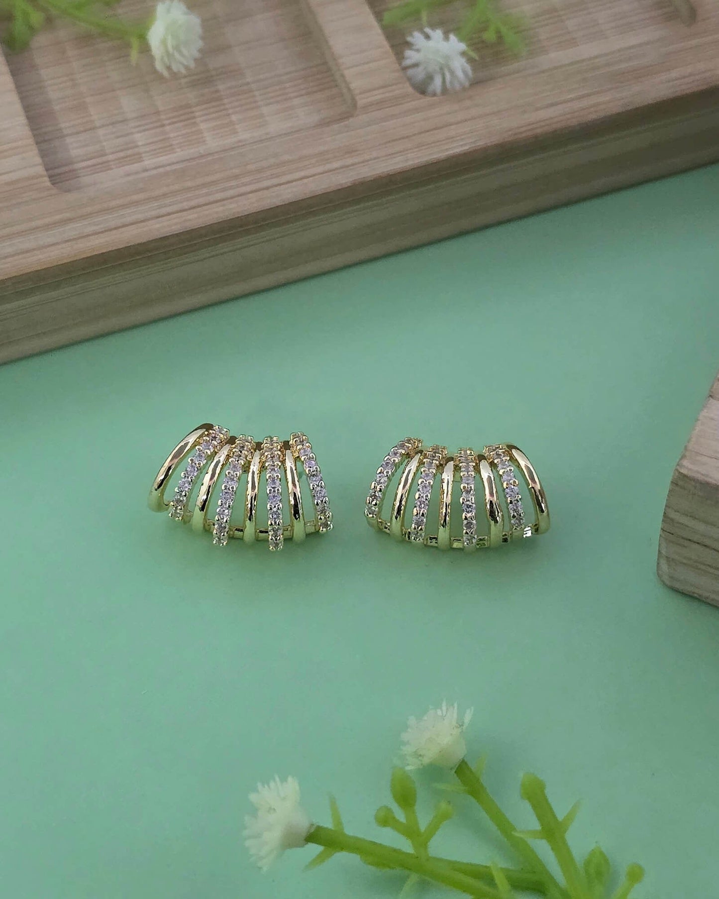 American Diamond western earrings