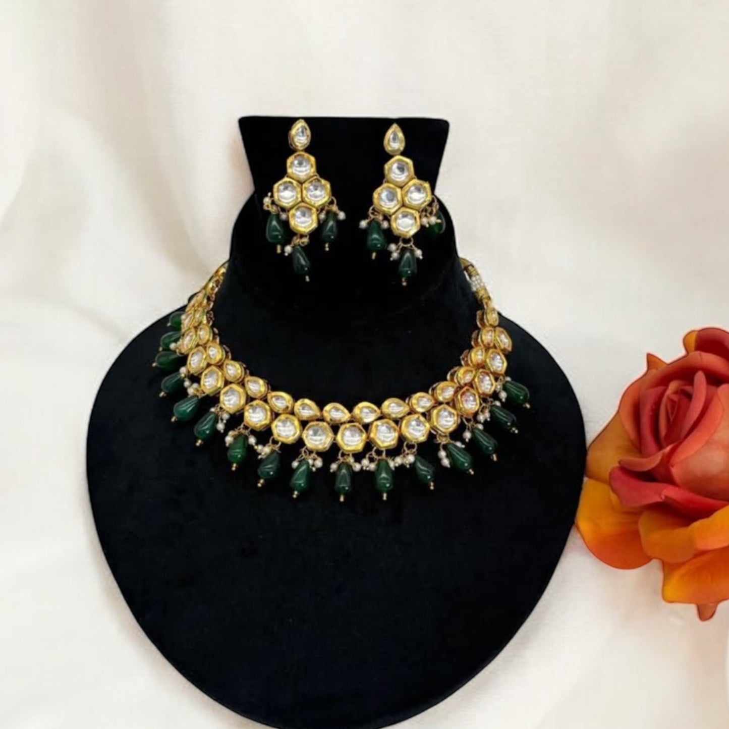 Kundan necklace set