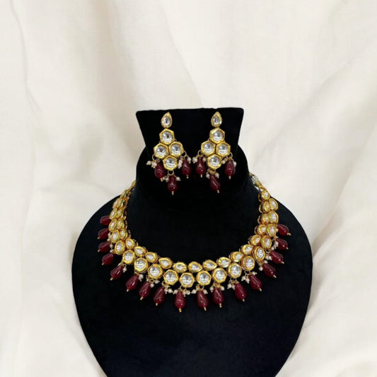 Kundan necklace set