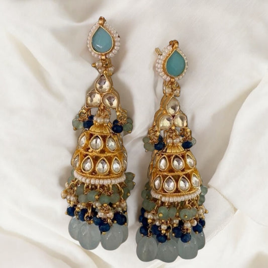 Premium kundan jhumki