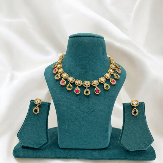 Kundan necklace set