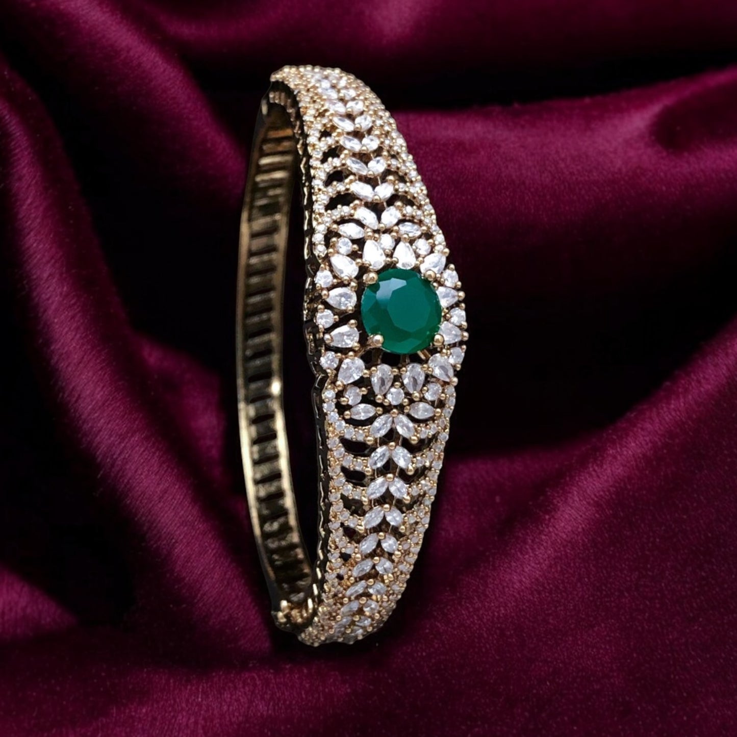 American Diamond bracelet with matte finish