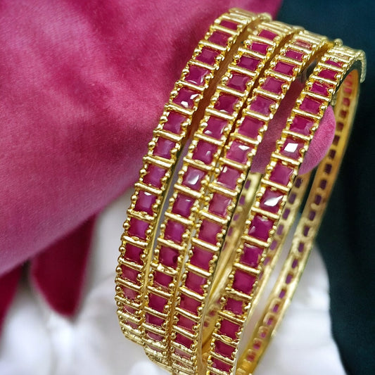 Gold platedbangles