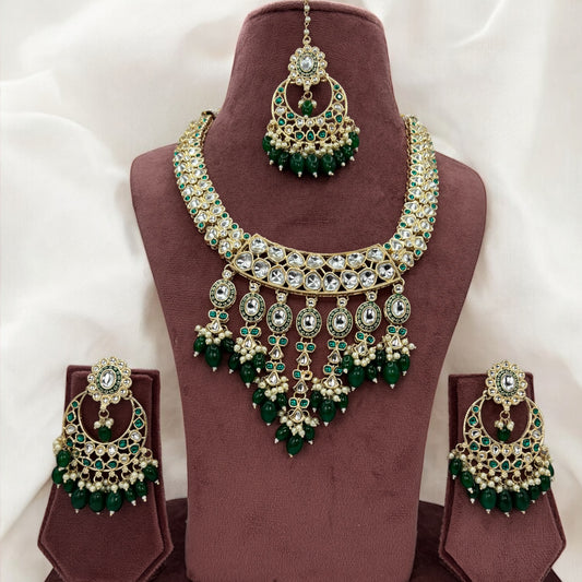 Meenakari necklace set