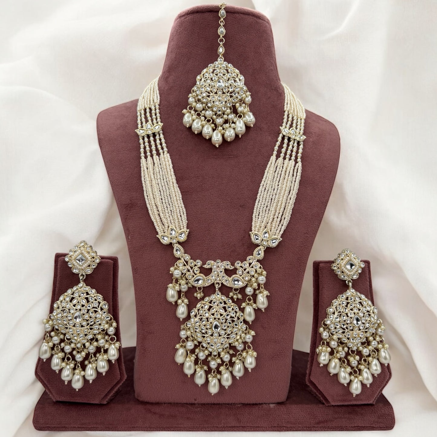 Moti long necklace