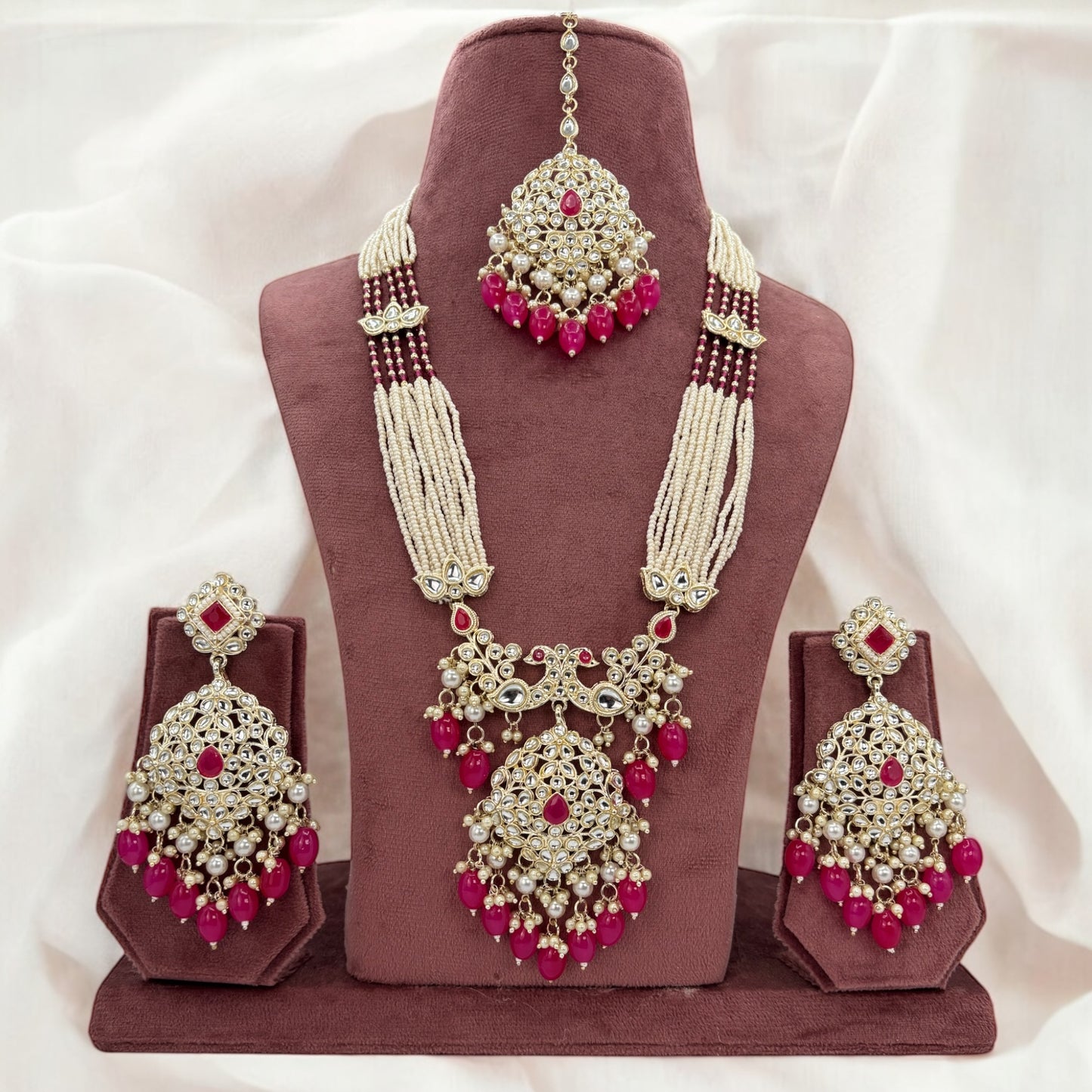 Moti long necklace