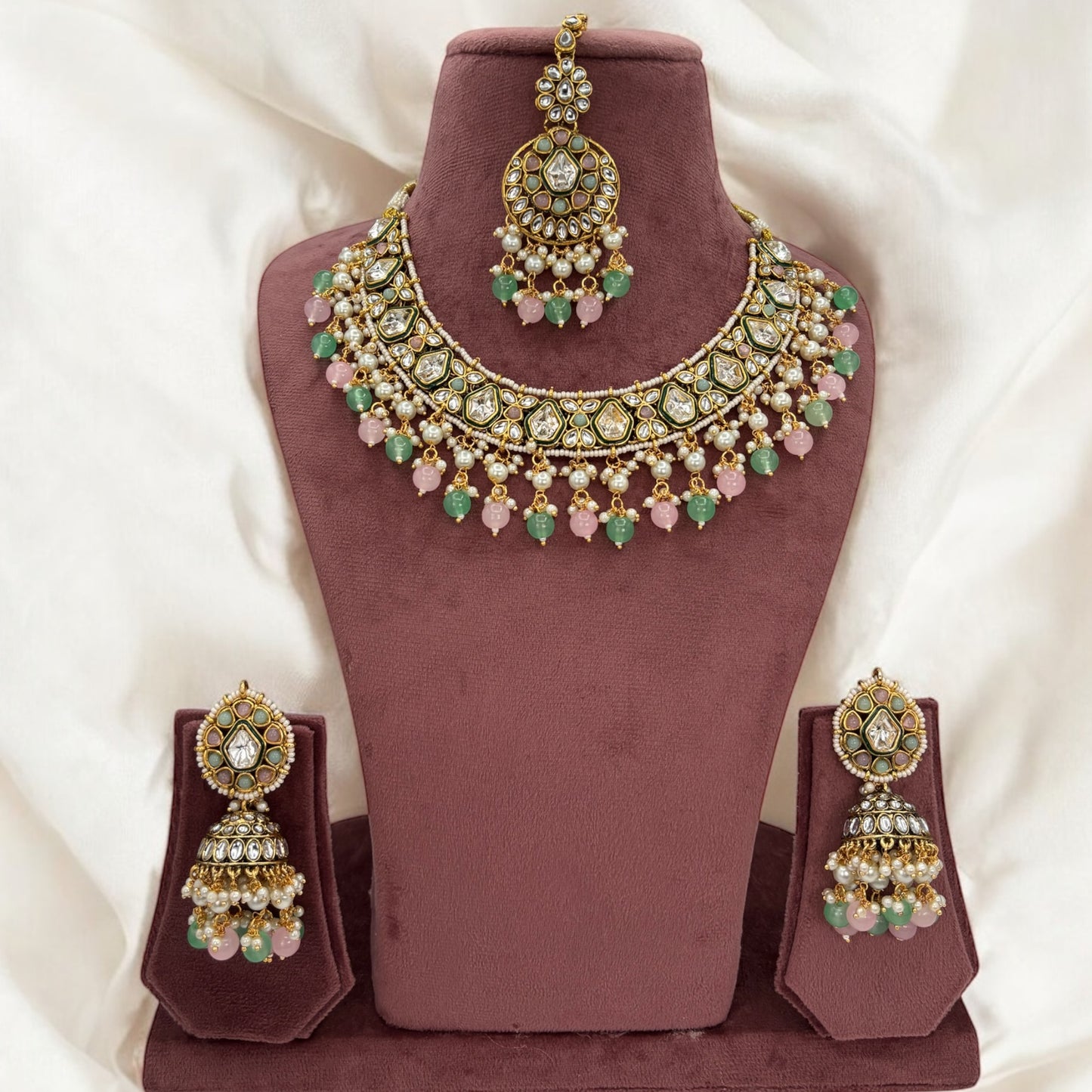 Kundan necklace set