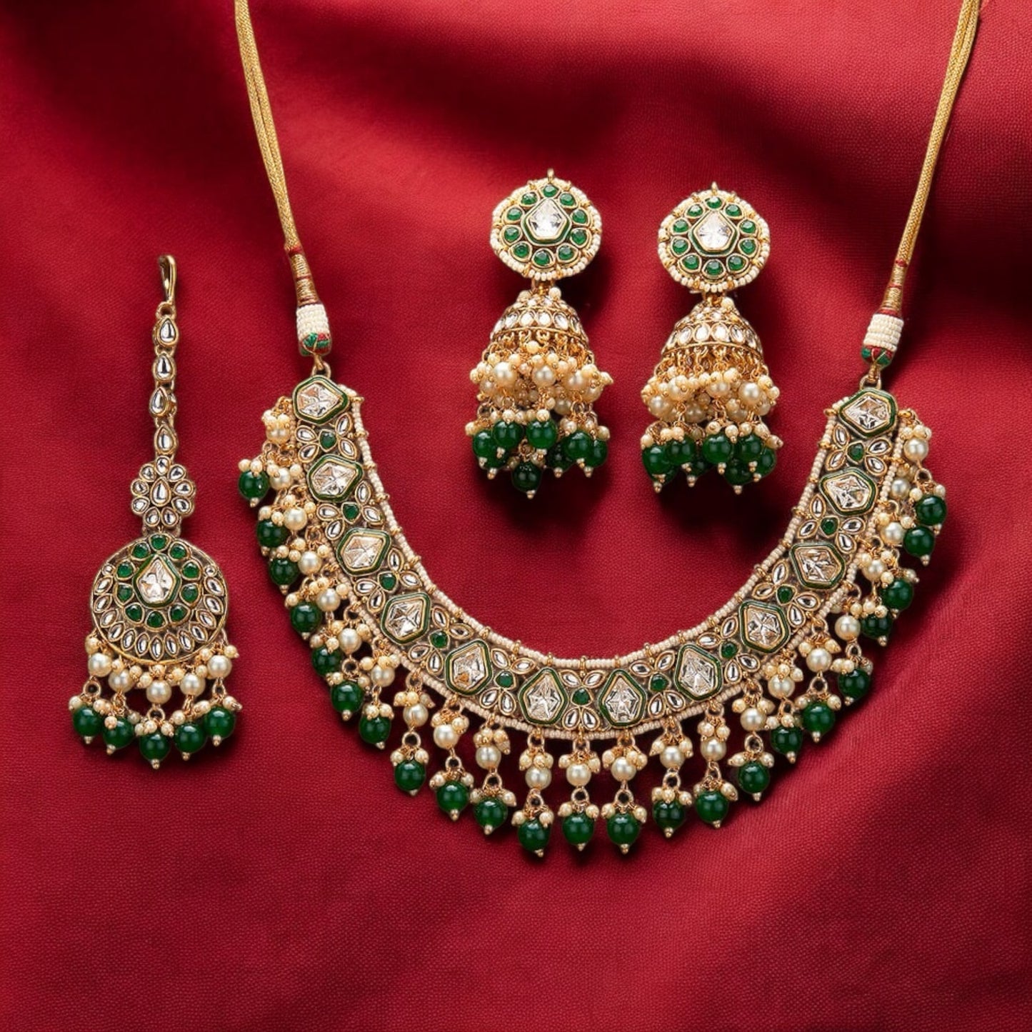 Kundan necklace set