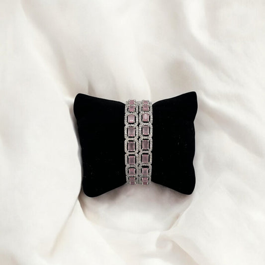 Silver American Diamond bangles