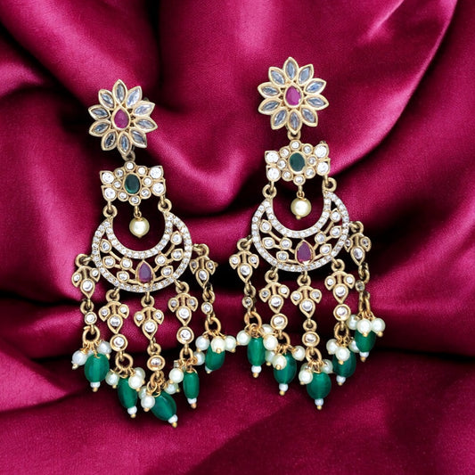 Traditional long earrings