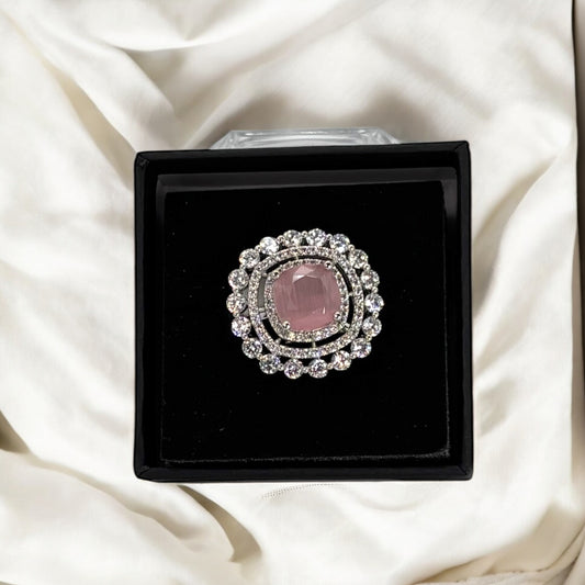 Silver American Diamond ring