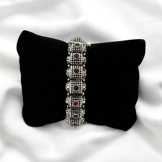 Silver oxidized openable Kada (single)