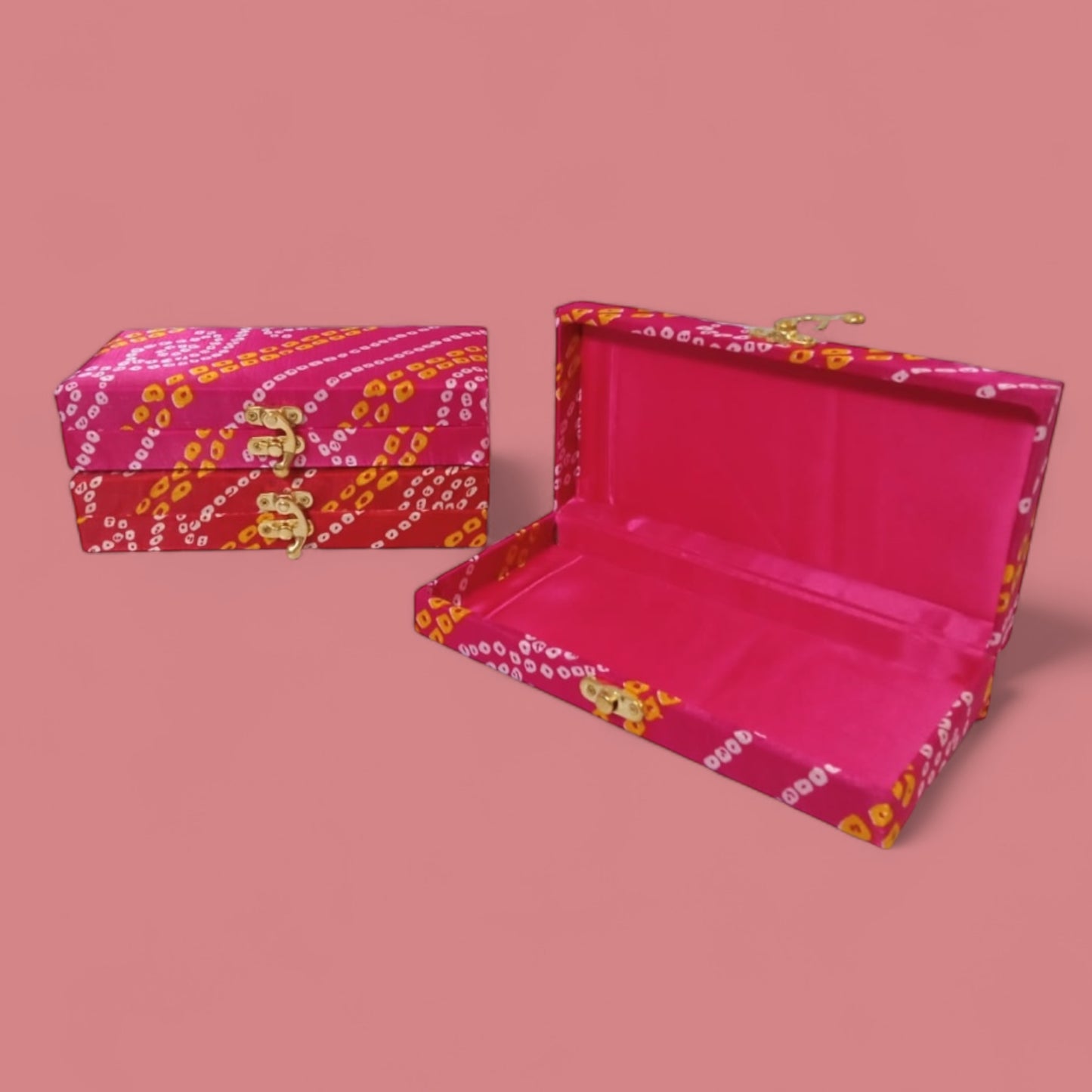 Silk gota check gift box