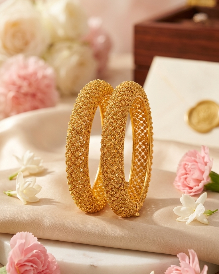 Gold plated openable kadas