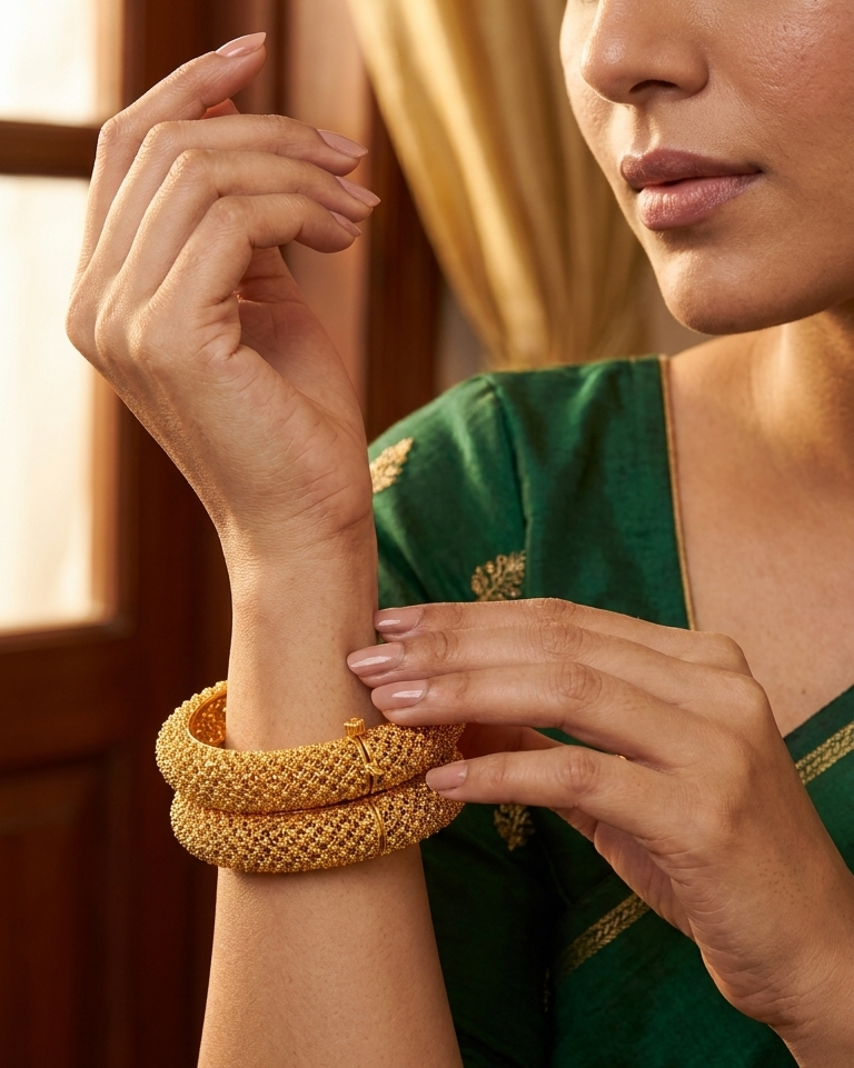 Gold plated openable kadas